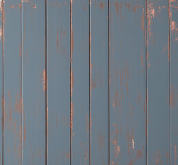 Close-up of distressed, blue-painted wooden planks, perfect for backgrounds.