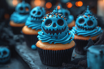 Festive and delicious cupcakes that are creatively designed for Halloween.