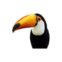 Fototapeta premium Colorful Toucan Bird with Bright Beak for Tropical and Exotic Concepts