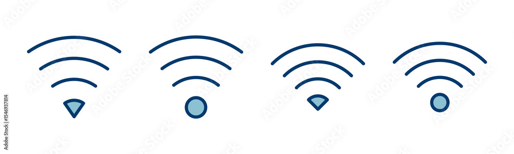 Poster wifi icon vector isolated on white background. signal vector icon. wireless and wifi icon or sign fo