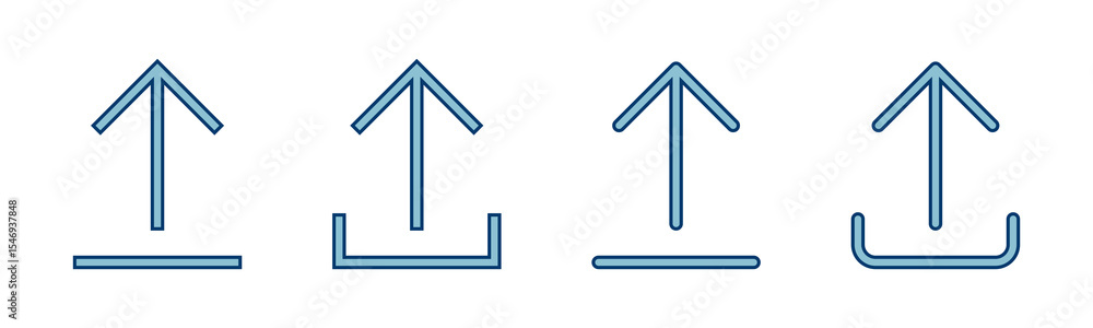 Poster upload icon vector isolated on white background. upload sign icon. upload button. load symbol.