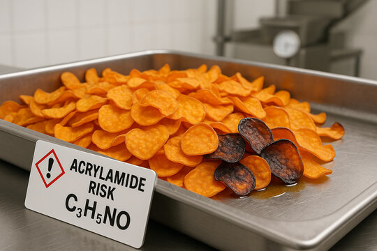 HACCP Failure Analysis for Acrylamide Risk, Rejected Batch of Sweet Potato Chips Exhibiting Excessive Toxin Formation, Labeled as a Chemical Hazard