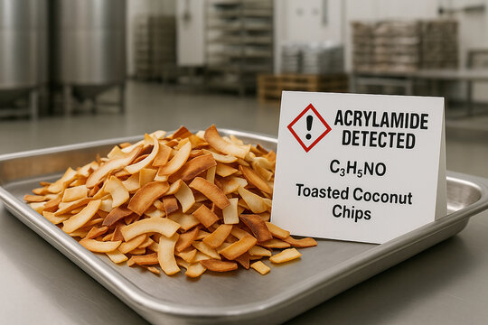 Food Toxicology Investigation of Acrylamide Risk following Contaminant Detection in a Batch of Toasted Coconut Chips showing Thermal Process Deviation and Non-Conformance