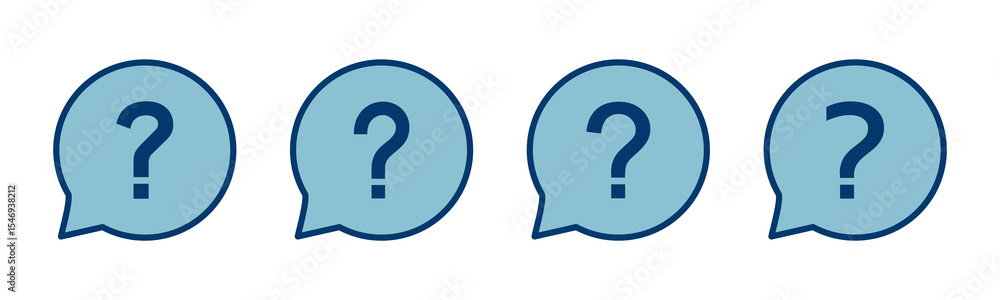 Poster question icon vector isolated on white background. question mark sign. help icon. faq