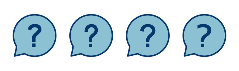Question Icon vector isolated on white background. Question mark sign. help icon. Faq
