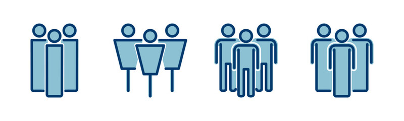 people icon vector isolated on white background. person icon. User vector icon