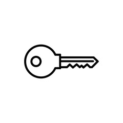 Key icon representing blockchain technology in a minimalist style
