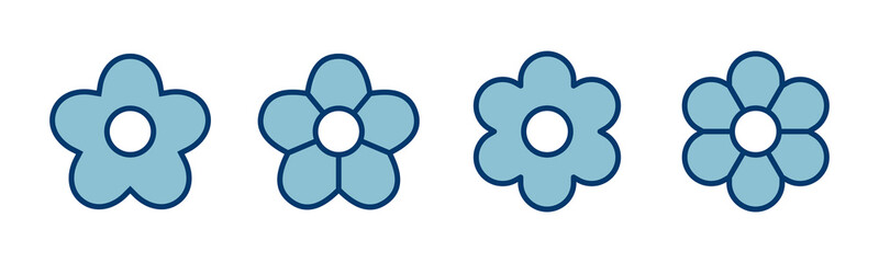 Flower icon vector isolated on white background. flower vector. flower symbols