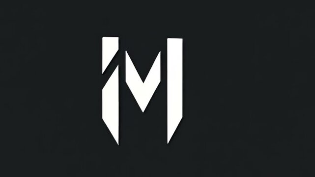 Modern, bold monogram initials