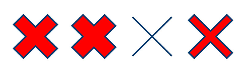 Close icon vector isolated on white background. Delete icon. remove, cancel, exit symbol