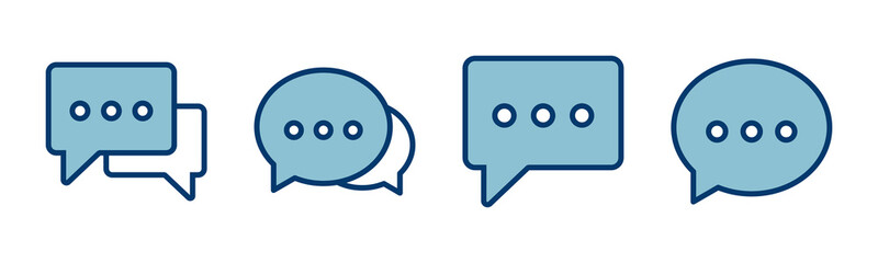 Chat icon vector isolated on white background. Chat vector icon. Speech bubble. message. contact us