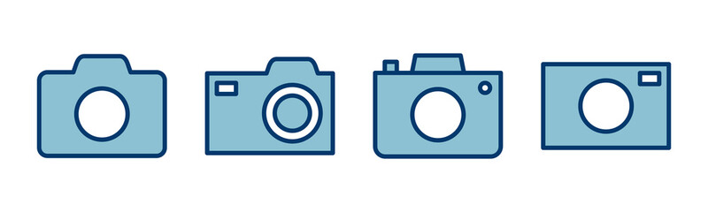 Camera Icon vector isolated on white background. Camera symbol. Camera vector icon