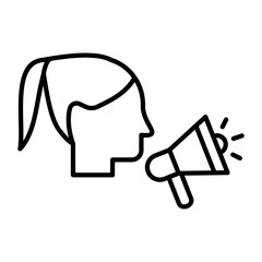Woman Sound icon
