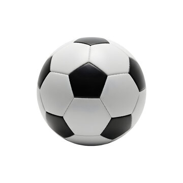 Fototapeta Classic black and white soccer ball emoji