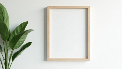 Hanging white wood photo frame, pristine white wall , gallery wall, wall decor