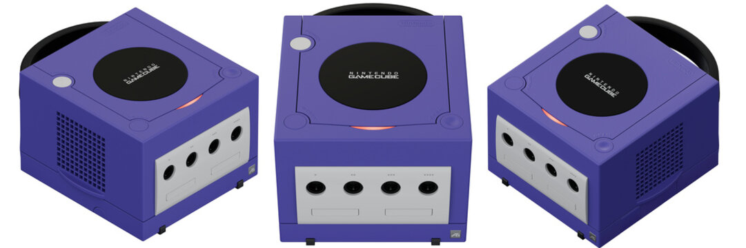 Nintendo GameCube Retro Gaming Console - Isolated transparent PNG