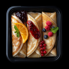 pancakes with jam