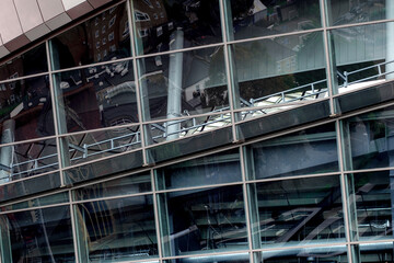 Reflections in Modern Building Windows