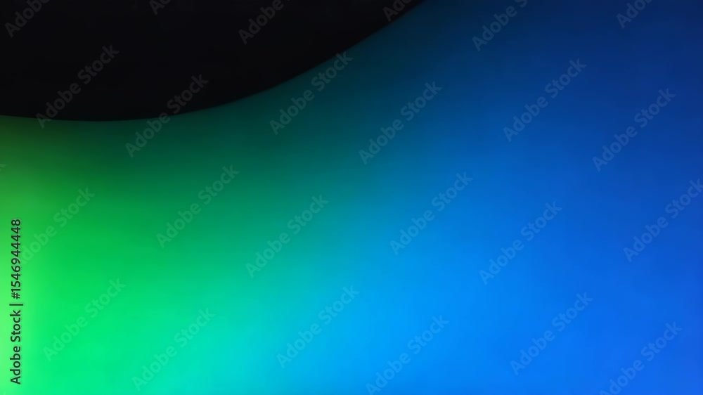 Poster gradient abstract background with blue and black, geometric shapes with smooth transition of color, 