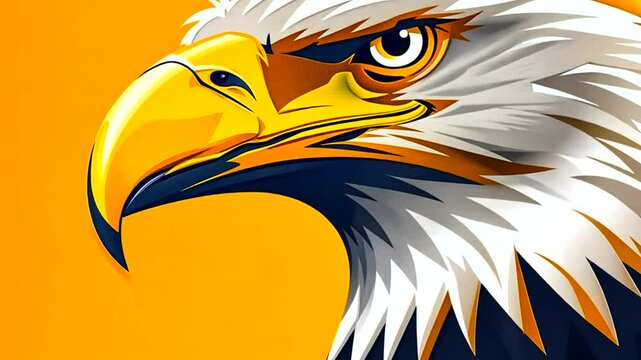 Powerful eagle head close-up