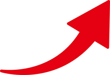 アイコン　矢印　記号　右肩上がり　上　UP　飾り　あしらい　ピクトグラム　ビジネス　イラスト素材