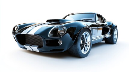 A front view of a professional race car