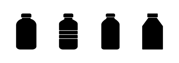 Bottle icon logo design. bottle sign and symbol