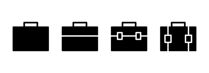 Briefcase icon logo design. suitcase sign and symbol. luggage symbol.