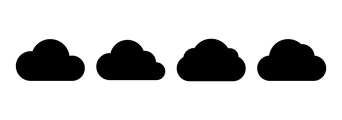 Cloud icon logo design. cloud sign and symbol