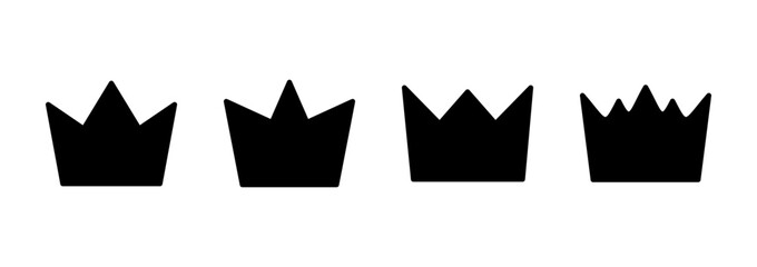 Crown icon logo design. crown sign and symbol