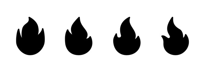 Fire icon logo design. fire sign and symbol