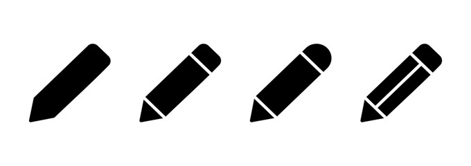 Pencil icon logo design. pen sign and symbol. edit icon vector