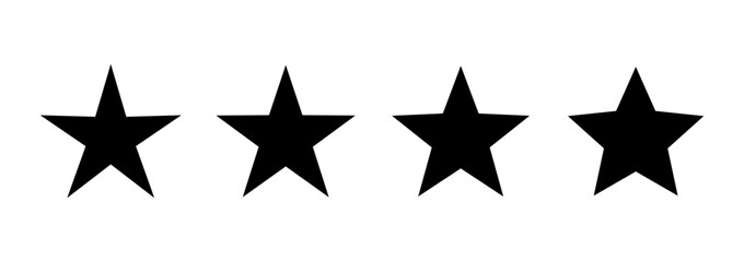 Obraz premium Star icon logo design. rating sign and symbol. favourite star icon