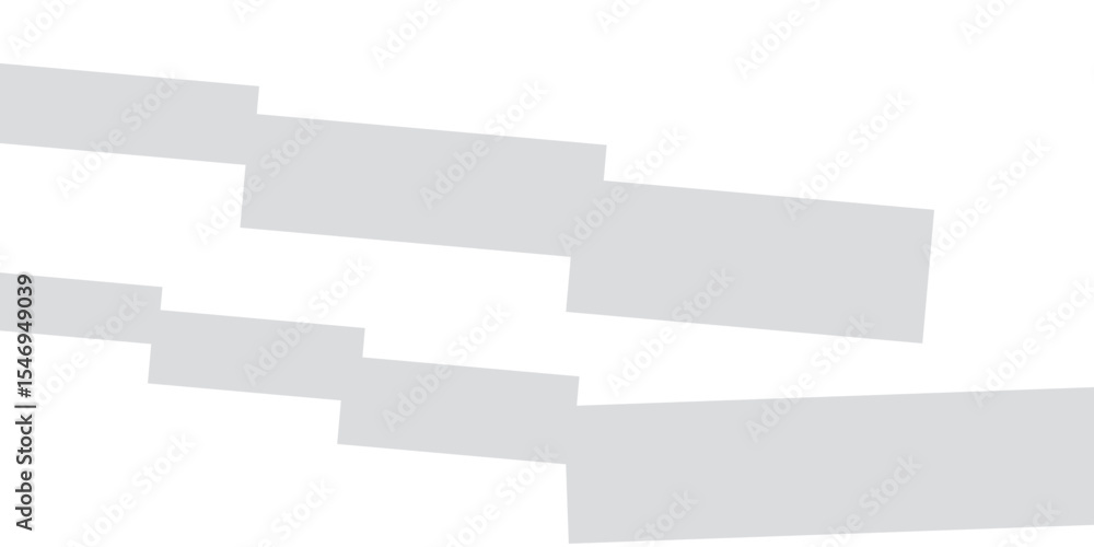 Poster abstract geometric pattern with staggered gray rectangles on a white background.