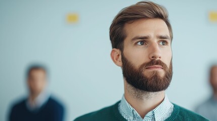 Management team having a collaborative brainstorming session in a modern professional office setting to discuss business strategies and generate new ideas for the company