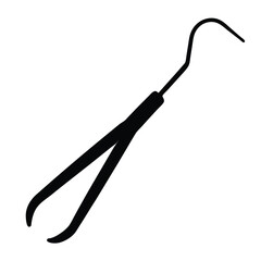 dental hygienist element isolated dental pickup two on white background