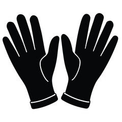 Obraz premium dental hygienist element isolated exam gloves on white background