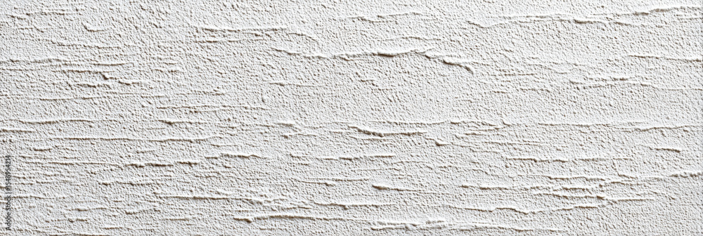 Aufkleber white plaster wall texture with rough horizontal patterns and clean vertical background, showing det