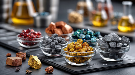 Exploration of rare earth elements in a modern laboratory setting for scientific research and educational purposes