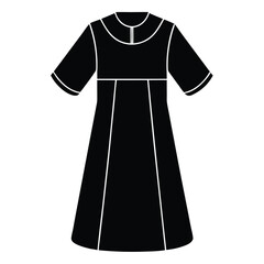 dental hygienist element isolated protective gown on white background