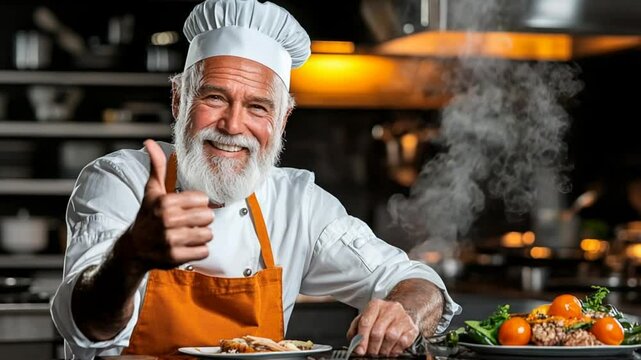Happy Chef, Delicious Food, Restaurant Kitchen