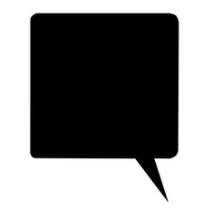 シンプルな吹き出し右向き