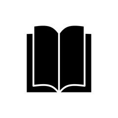 Book icon symbol for apps and websites. open book sign and symbol. ebook icon