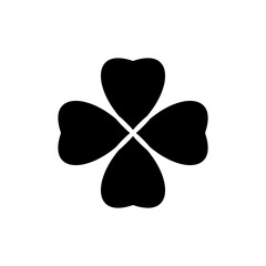Clover icon symbol for apps and websites. clover sign and symbol. four leaf clover icon.