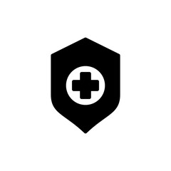 Health insurance icon symbol for apps and websites. Insurance health document sign and symbol