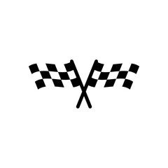 Racing flag icon symbol for apps and websites. race flag sign and symbol.Checkered racing flag icon