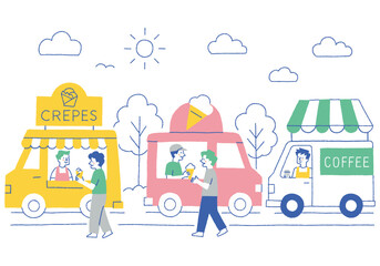 People gathering at the kitchen car_color