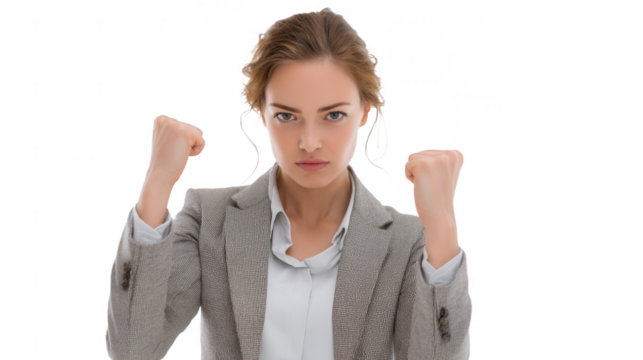 Businesswoman Facing Conflict