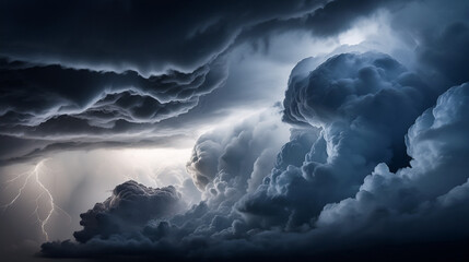 Dynamic: Dense Storm Clouds with Subtle Internal Lightning
