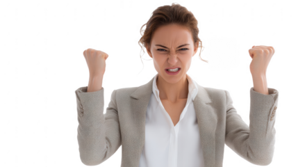 Angry Business Woman Portrait